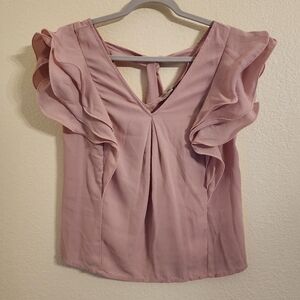 NWT Love Letter Collection Ruffled Blouse